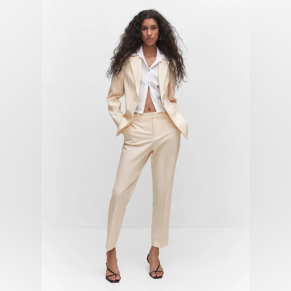 Mango Straight Suit Pants size 10